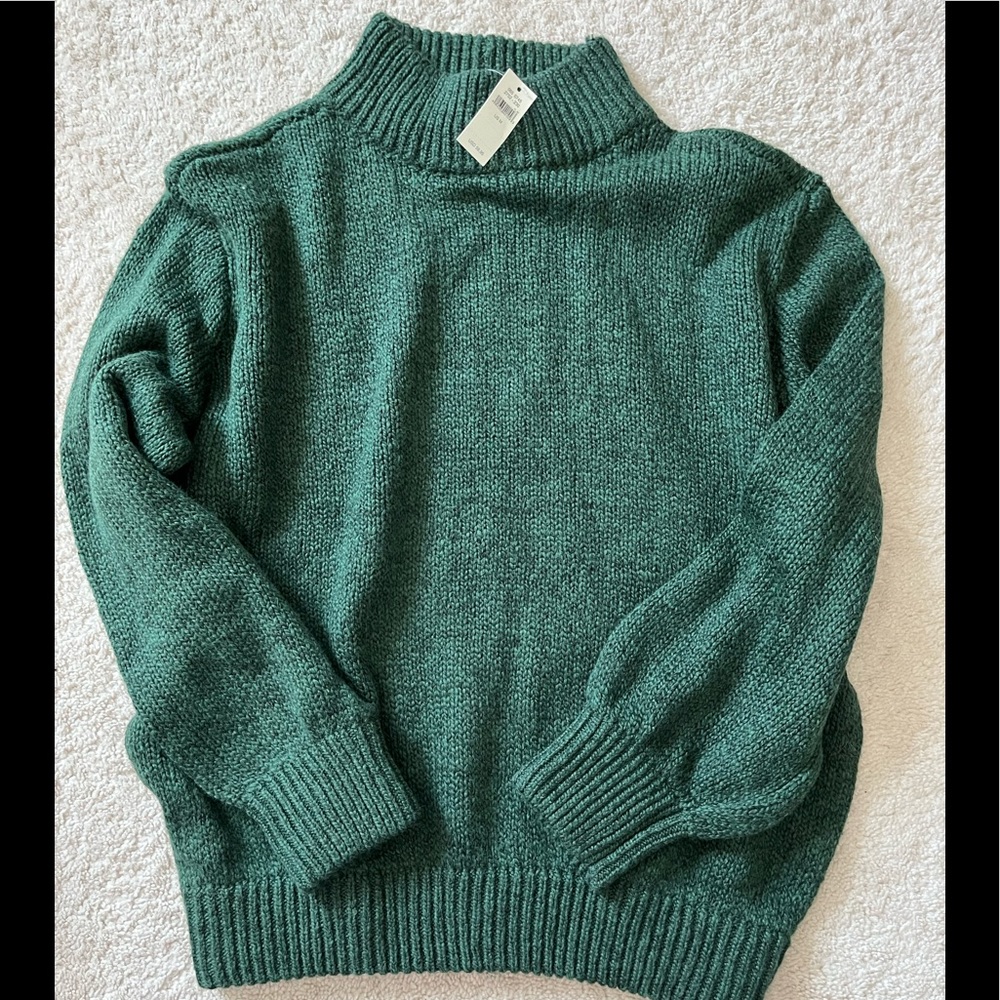 Aerie Hunter Green Mock neck sweater NWT